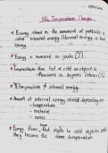 Temparature changes&comma; modes of transferring energy