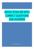 INITIAL RYAN AIR WITH CORRECT QUESTIONS AND ANSWERS