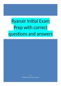 Ryanair Initial Exam Prep with correct questions and answers