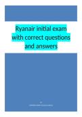Ryanair initial exam with correct questions and answers&period;