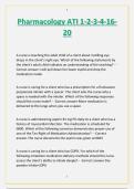 ATI Pharmacology Questions & Answers 2026 &vert; Latest ATI RN Pharm Test Bank &vert; Verified Solutions &vert; Exam Prep