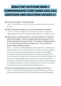 NR667 FNP CAPSTONE WEEK 1 COMPREHENSIVE STUDY GUIDE 2026 FULL QUESTIONS AND SOLUTIONS GRADED A&plus;