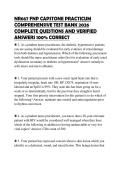 NR667 FNP CAPSTONE PRACTICUM COMPREHENSIVE TEST BANK 2026 COMPLETE QUESTIONS AND VERIFIED ANSWERS 100&percnt; CORRECT