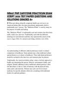 NR667 FNP CAPSTONE PRACTICUM EXAM SCRIPT 2026 TEST PAPER QUESTIONS AND SOLUTIONS GRADED A&plus;