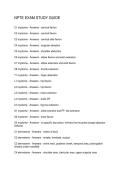 NPTE EXAM STUDY GUIDE