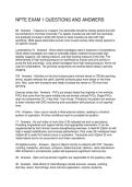 NPTE EXAM 1 QUESTIONS AND ANSWERS