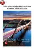 College Accounting &lpar;17th Edition&rpar; by David Haddock&comma; John Price & Michael Farina&comma; Chapters 1&ndash;30 &ndash; Complete Test Bank with Answers