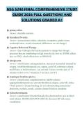 NSG 5240 FINAL COMPREHENSIVE STUDY GUIDE 2026 FULL QUESTIONS AND SOLUTIONS GRADED A&plus;