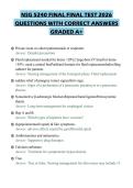 NSG 5240 FINAL FINAL TEST 2026 QUESTIONS WITH CORRECT ANSWERS GRADED A&plus;