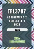 TRL3707 Assignment 2 Semester 1 2026 Memo &vert; Due Date 2026
