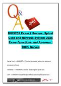 Anatomy & Physiology Nervous System 150 Questions &lpar;BIOS252&rpar; Spinal Cord Reflexes Brain