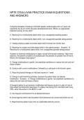 NPTE O-SULLIVAN PRACTICE EXAM B QUESTIONS AND ANSWERS