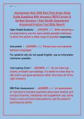HESI Assessment Exam 2026 &vert; Real Final Exam Study Guide with Answers