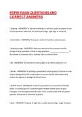 EDPM EXAM QUESTIONS AND CORRECT ANSWERS
