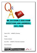 NR 324 &lpar;ADULT HEALTH&rpar;  EXAM COMPLETE PACKAGE DEAL
