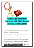 Health Assessment Final Exam 250 Questions &lpar;NR509&rpar; Clinical Findings Diagnosis Screening