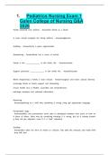 1&period;&Tab;Pediatrics Nursing Exam 1 Galen College of Nursing Q&A 2026