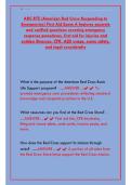 ARC RTE First Aid Exam A 2025&sol;2026 &vert; American Red Cross Responding to Emergencies Study Guide