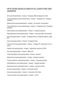 NPTE EXAM &lpar;MUSCULOSKELETAL&rpar; QUESTIONS AND ANSWERS