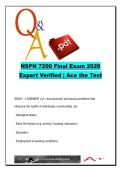 NSNP 7200  EXAM COMPLETE PACKAGE DEAL