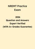 NREMT Practice Questions & Answers 2026 &vert; EMT Certification Exam Prep PDF