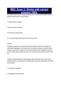 MS2- Exam 3- Stroke with correct answers 100&percnt;