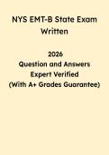 EMT B New York state exam questions answers