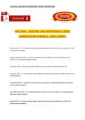 WGU D659 &ndash; Assessing and Monitoring Student Learning&comma; Exam Questions and Answers&comma; Latest Updated A&plus; Study Guide
