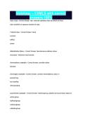 histology &ndash; CSMLS with correct answers 100&percnt;