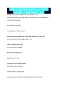 CSMLS REVIEW HISTOLOGY WITH CORRECT ANSWERS 100&percnt;