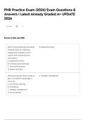 PHR Practice Exam &lpar;2026&rpar; Exam Questions & Answers &vert; Latest Already Graded A&plus; UPDATE 2026