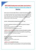 WGU D352 Employment and Labor Law Section 1 Exam