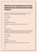 SFPC Exam Prep 6&period;0 Questions And Correct Detailed Answers &lpar;Verified Answers&rpar; Already Graded A&plus;