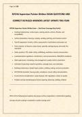 NYCHA Supervisor Painter Written EXAM QUESTIONS AND CORRECT DETAILED ANSWERS LATEST UPDATE THIS YEAR 