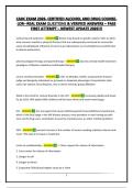 CADC EXAM 2026- CERTIFIED ALCOHOL AND DRUG COUNSELOR&ndash; REAL EXAM QUESTIONS & VERIFIED ANSWERS &ndash; PASS FIRST ATTEMPT &ndash; NEWEST UPDATE 2026&excl;&excl;&excl;