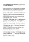 ASU CSE 240 MIDTERM QUESTIONS WITH VERIFIED ACCURATE ANSWERS