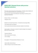 NURS 609 C Newest Exam with precise detailed solutions