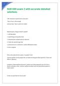 NUR 609 exam 2 with accurate detailed solutions