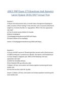 ANCC FNP Exam 175 Questions And Answers Latest Update 2026&sol;2027 Actual Test