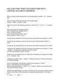 KSU CSE FINAL PRACTICE QUESTIONS WITH VERIFIED ACCURATE ANSWERS