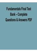 Fundamentals Final Test Bank &ndash; Complete Questions and Answers PDF 2025&sol; 2026 Comprehensive Exam Prep Guide with Solutions