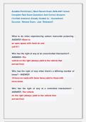 Aceable Permit test &vert;&vert; Most Recent Exam 2026-2027 Actual  Complete Real Exam Questions And Correct Answers  &lpar;Verified Answers&rpar; Already Graded A&plus; &vert; Guaranteed              Success &vert; Newest Exam &vert; Just  Released&excl;&excl;