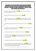 CALIFORNIA STATE CONTRACTOR&rsquo;S LICENSE LAW AND BUSINESS EXAM STUDY GUIDE&ndash; REAL STATE EXAM QUESTIONS & VERIFIED ANSWERS &ndash; PASS FIRST ATTEMPT GUARANTEED &ndash; INSTANT DOWNLOAD- NEWEST 2026 UPDATE&excl;&excl;&excl;&excl;&excl;