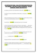 AR CONTRACTOR&rsquo;S EXAM &ndash; REAL STATE EXAM QUESTIONS & VERIFIED ANSWERS &ndash; PASS FIRST ATTEMPT GUARANTEED &ndash; INSTANT DOWNLOAD- NEWEST 2026 UPDATE&excl;&excl;&excl;&excl;&excl;