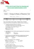 SCH4U Unit 2&comma;3&comma;4 and 5 Chem Test &vert; Questions and Answers Latest Updated 2026 &lpar;Graded A&plus;&rpar;-OVS