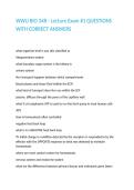 WWU BIO 348 - Lecture Exam -1 QUESTIONS WITH CORRECT ANSWERS