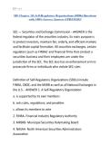 SIE Chapter 10 Self-Regulatory Organizations &lpar;SROs&rpar; Questions with 100&percnt; Correct Answers UPDATED&excl;&excl;&excl;&period;