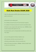 Utah Real Estate EXAM 2026