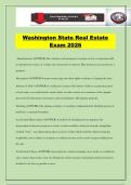 Washington State Real Estate Exam 2026
