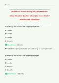 NR328 Exam 1 Pediatric Nursing 2026&sol;2027 Chamberlain  College Actual Exam Questions with Verified Answers Detailed  Rationales Grade A Study Guide
